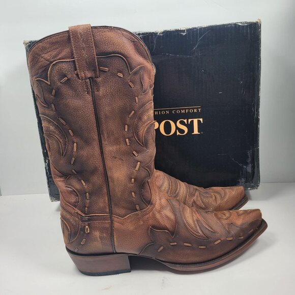 Dan Post Other - Dan Post Men's Brown Racer Leather Western Boots DP2571 US Size 13D